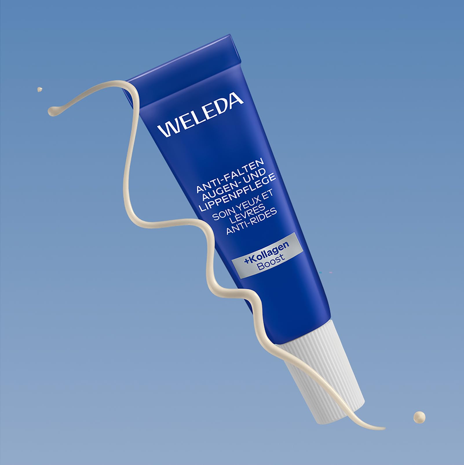 WELEDA Bio Anti Falten Augenpflege & Lippenpflege Blauer Enzian & Edelweiß - Naturkosmetik Augencreme/Lippencreme mindert tiefe Falten, Augenringe, Tränensäcke & Schwellungen (vegan, 10ml)