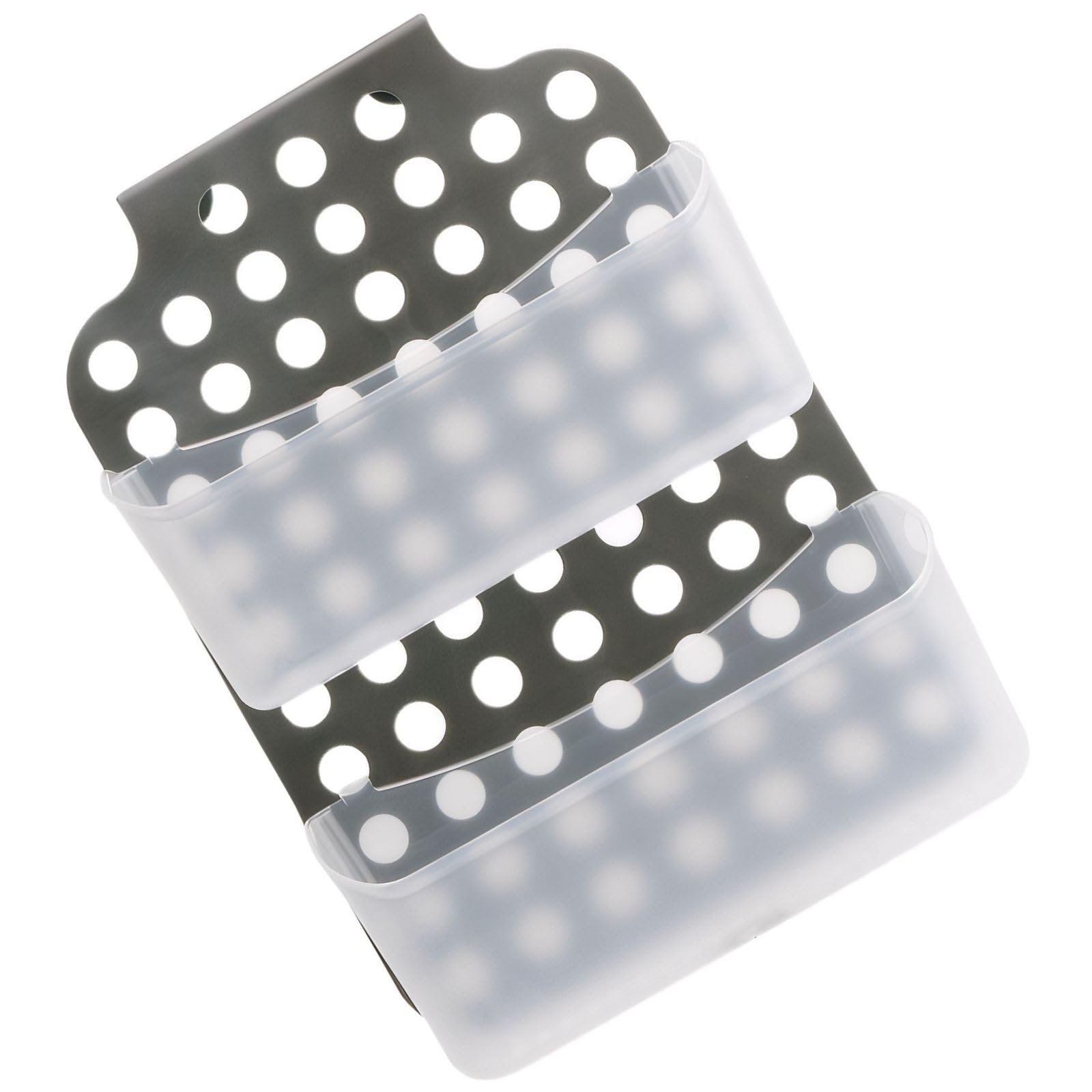 Lcpucc Hanging Shower Caddy with Drainage Holes Layer Bathroom Wall Organizer No Drill Installation for Shampoo and Soap