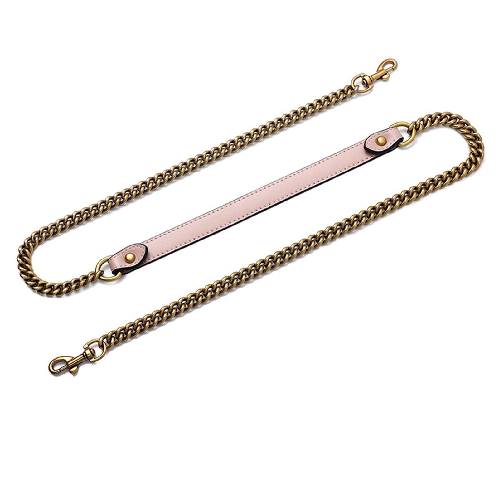 Jiesinlov Purse Leather and Chain Bag Shoulder Strap Replacement Crossbody for Handbags,43 Inches in Length