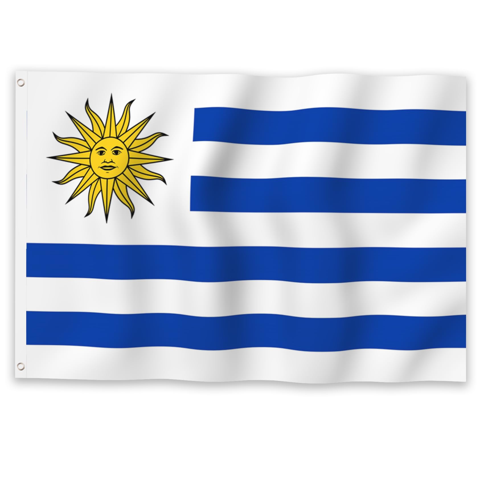 Amazon.com : YongFoto Uruguay Flag 1x1.5ft Uruguayan National