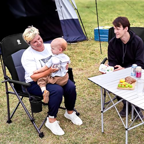 Ever Advanced EA-FC-143XL-BGY Oversized Folding Camping Chair For Adults, Heavy Duty Lawn Chair thumb #1