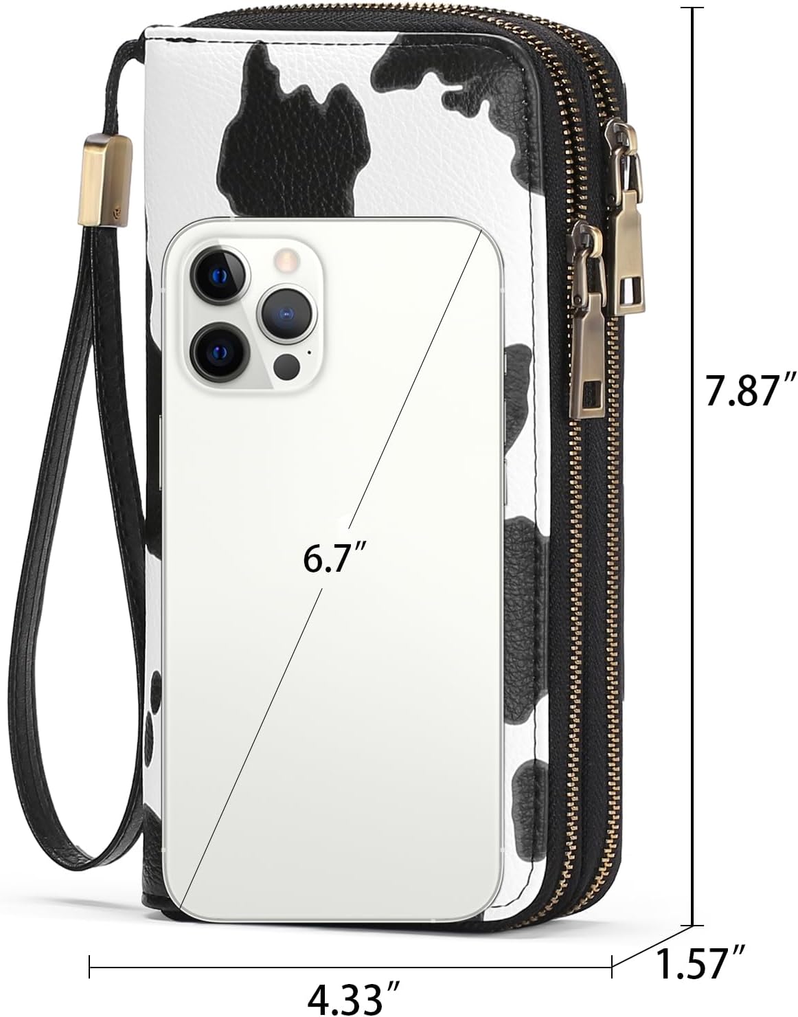 GAEKEAO Wallet for Women Clutch RFID Blocking Wristlet Leather Purse Large Capacity Credit Card Holder with Grip Hand Strap - Image 3