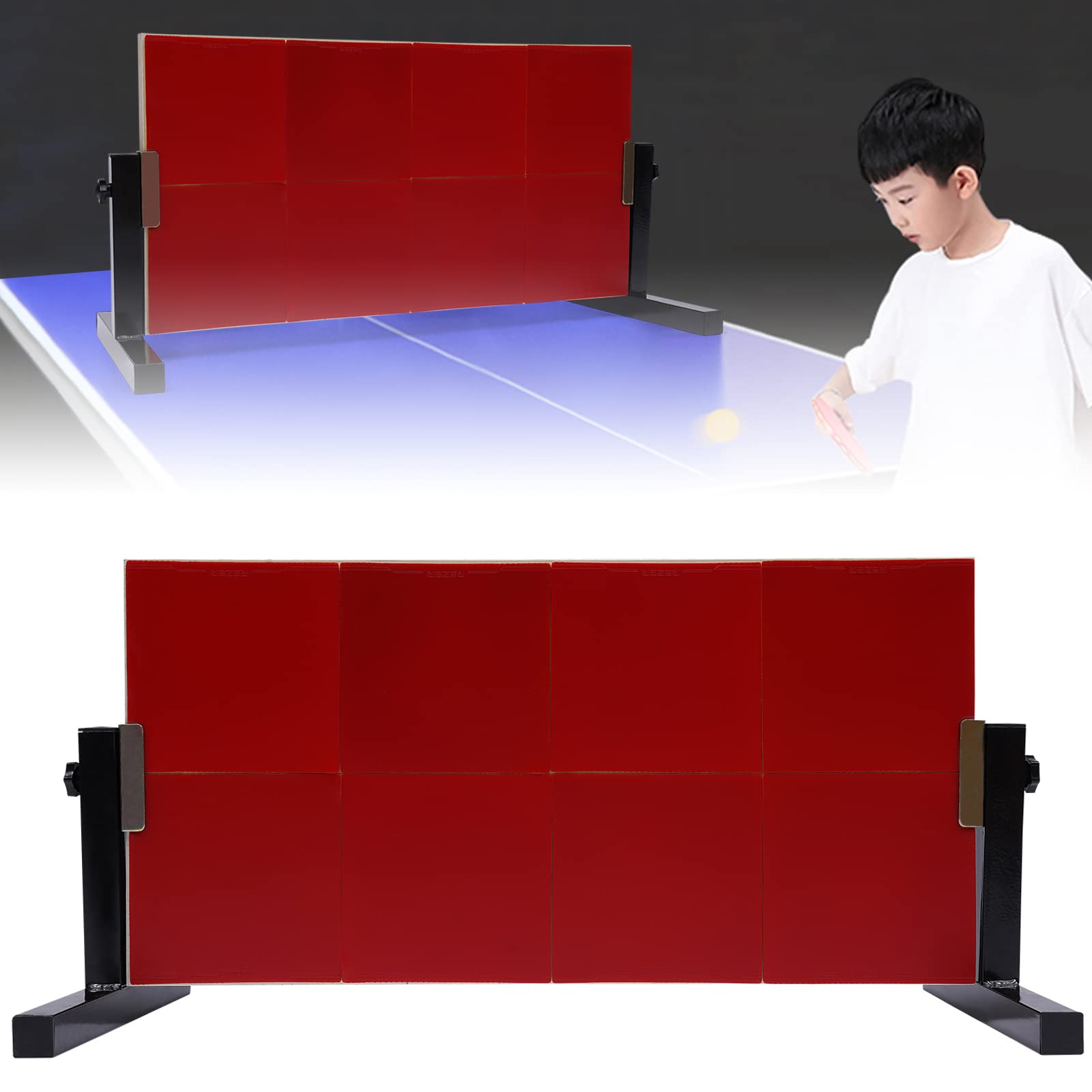 Tavola da ping pong, auto-allenamento, buona resilienza, regolazione dell'inclinazione a 360°, facile da montare