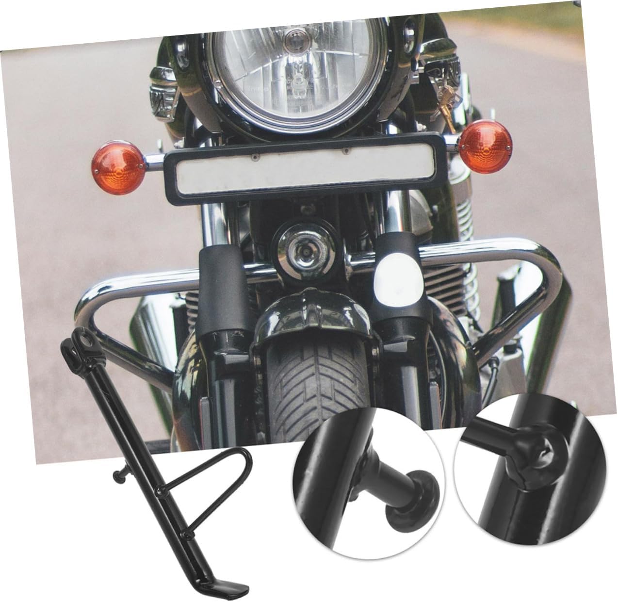 Motorcycle Kickstand Foot Pad Stand for Scooters Dirt Accessories Easy to Install Diy Height