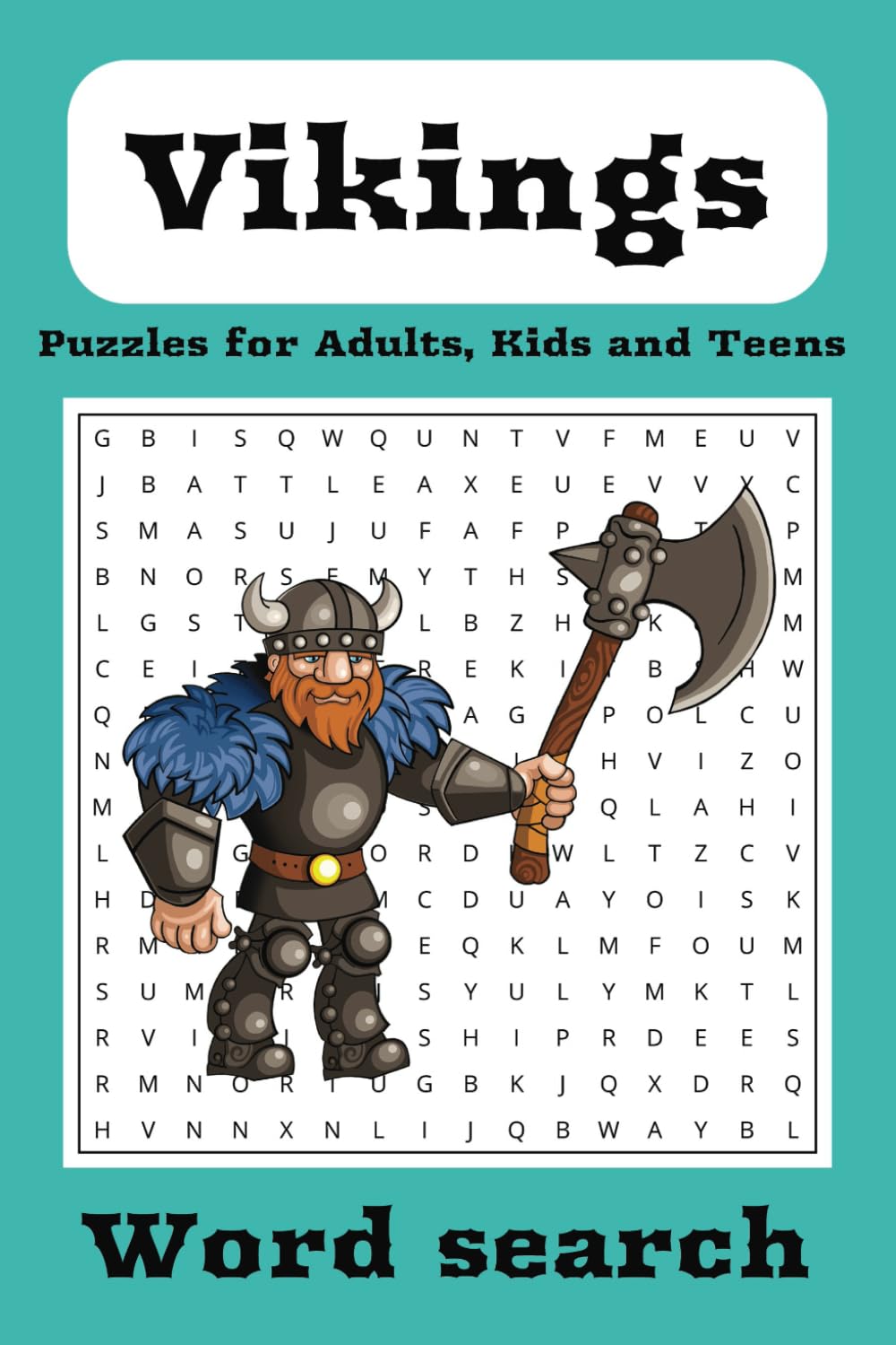 Vikings Word Search Puzzle Book for Adults, Kids and Teens: Word searches about Vikings, Viking, 6x9 inches, 60 pages, 30 Puzzle...Gift for free time, hobby, vacation
