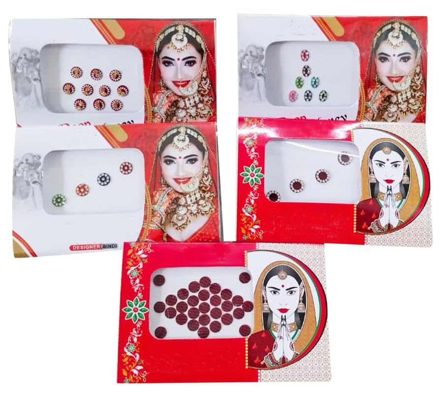 Tatouages temporaires et bijoux de mariée : 20 autocollants front multicolores haut de gamme