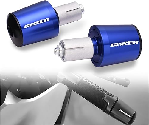 Miniatura 5 de Extremos de manillar de motocicleta de 78 de pulgada y 0.866 in de aluminio CNC para Suzuki GIXXER SF250 SF 250 GIXXER150 155SF 2021 (color  azul)