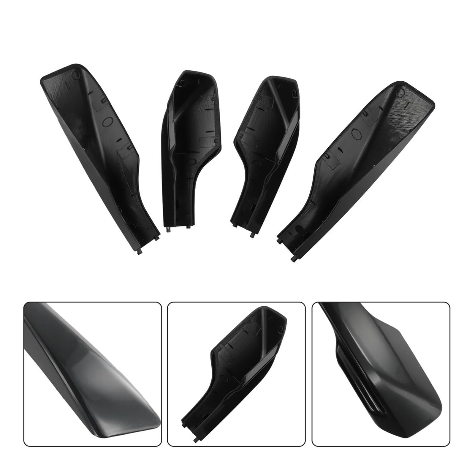Baca Coche Riel para Portaequipajes De Techo 4 Uds. ABS Automotores Accesorios Exteriores Coche Negros para Toyota para RAV4 2001-2006