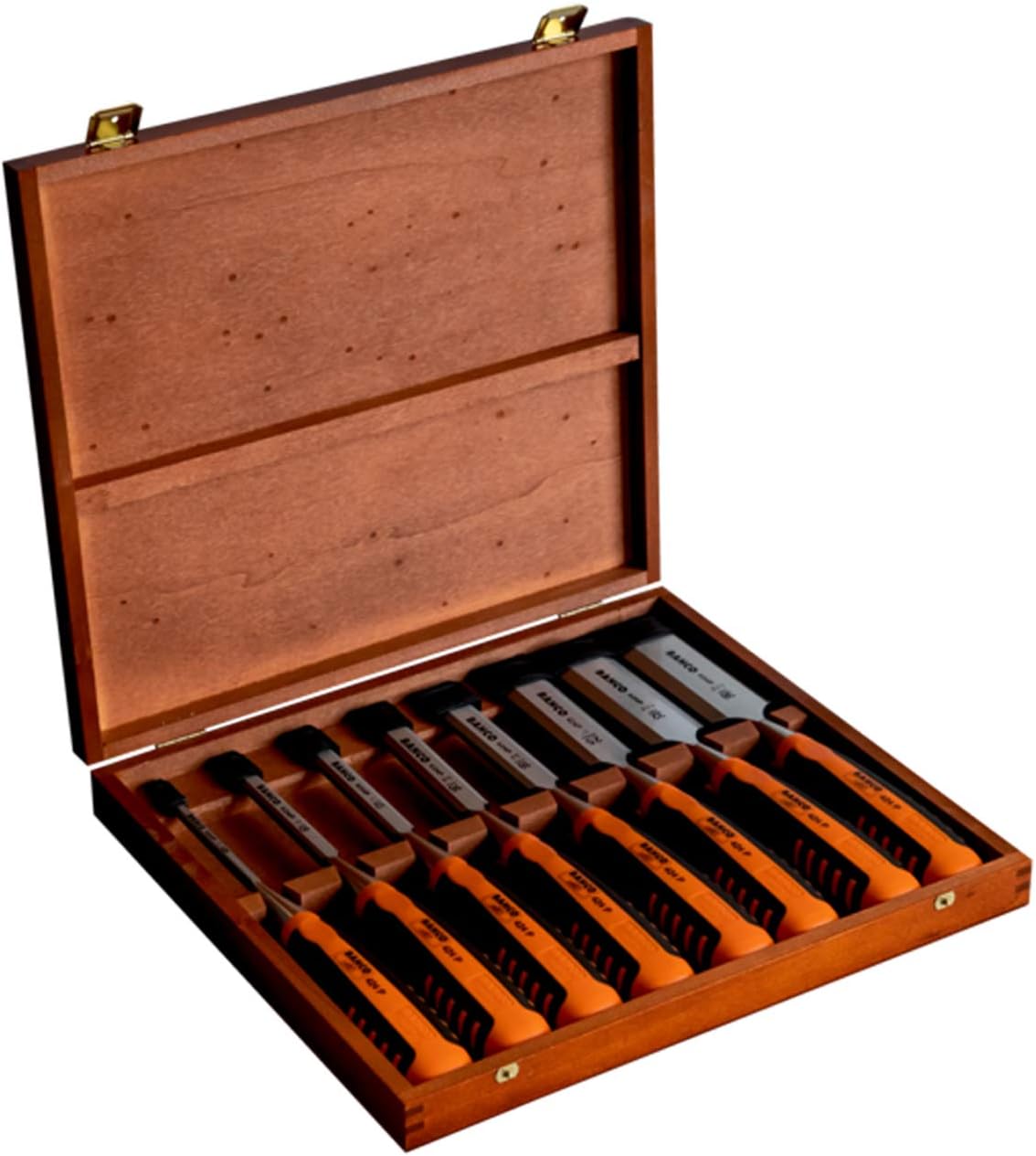 Bahco 424-P Bevel Edge Chisel Set 8 Wood Box BAH424PS8
