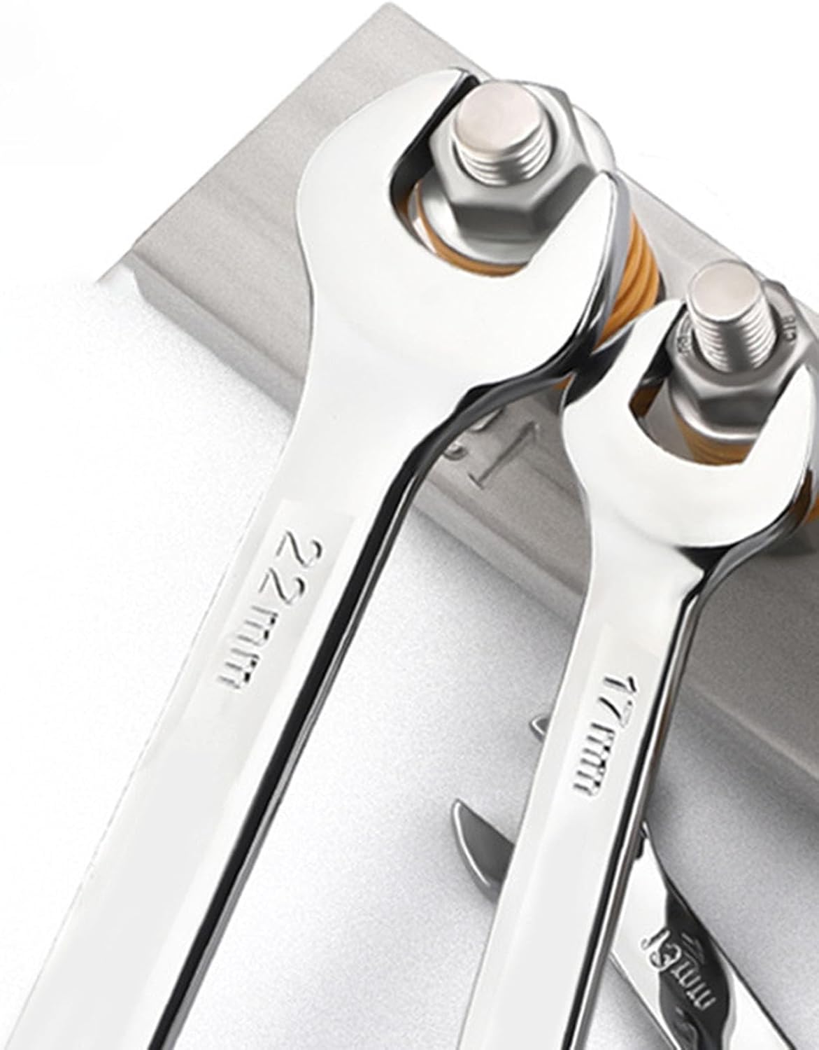 Practical Double Head Glasses Finish Wrench Set Nonslip Grip 45 Carbon Steel Tool High Torques Metric and SAE Set