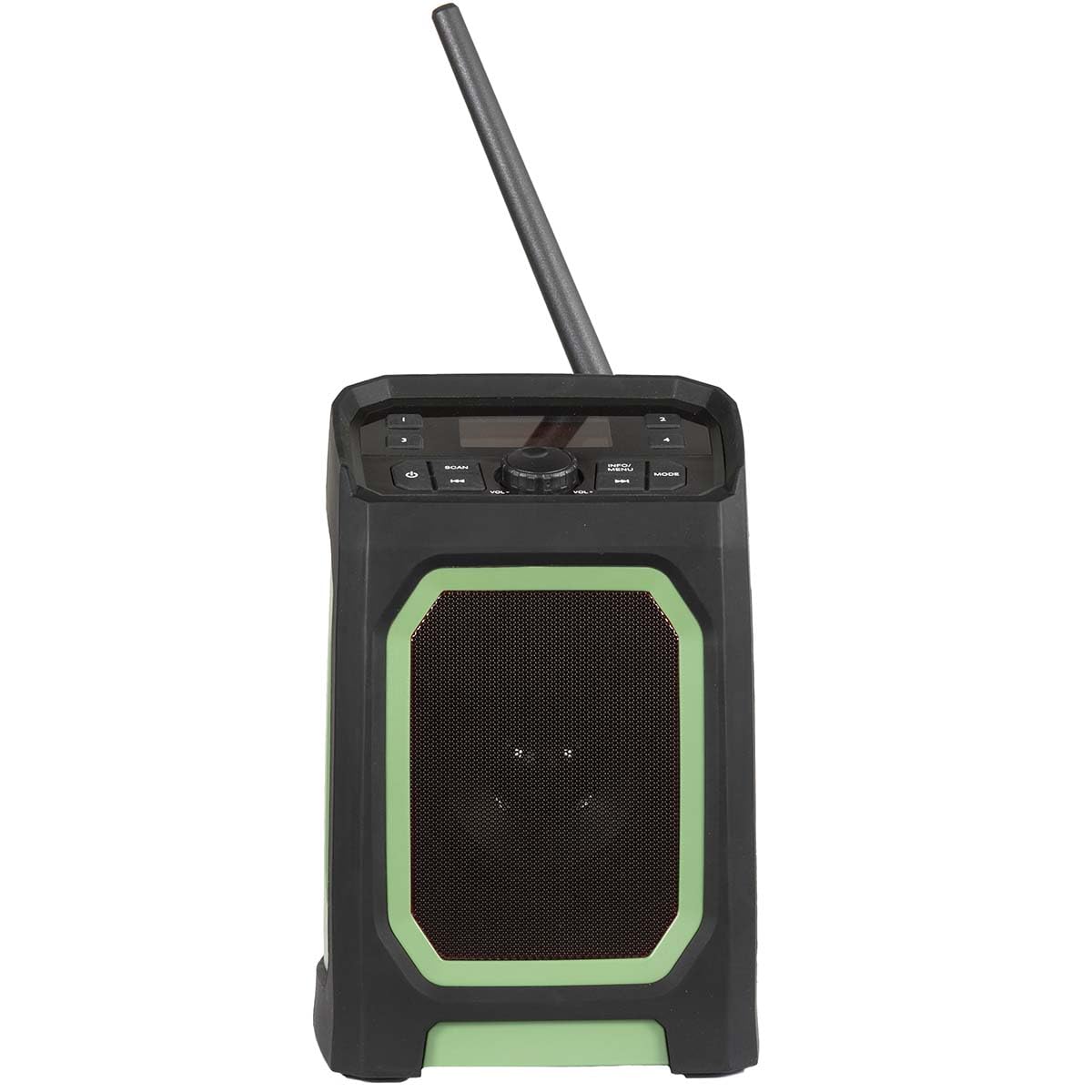 Imperial DABMAN OR 5 – Outdoor-Radio mit DAB+ und Bluetooth 5.3 (5.000 mAh Akku, 30 Std. Wiedergabe, 8 Watt, wassergeschützt IP65) – Schwarz/Grün