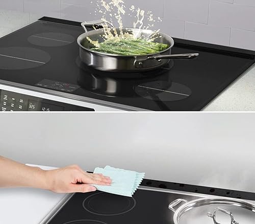 Miniatura 5 de Cubierta trasera para placa de cocina, cubierta trasera de acero inoxidable, kit de molduras de tira de repuesto de 30 pulgadas para Whirlpool y la