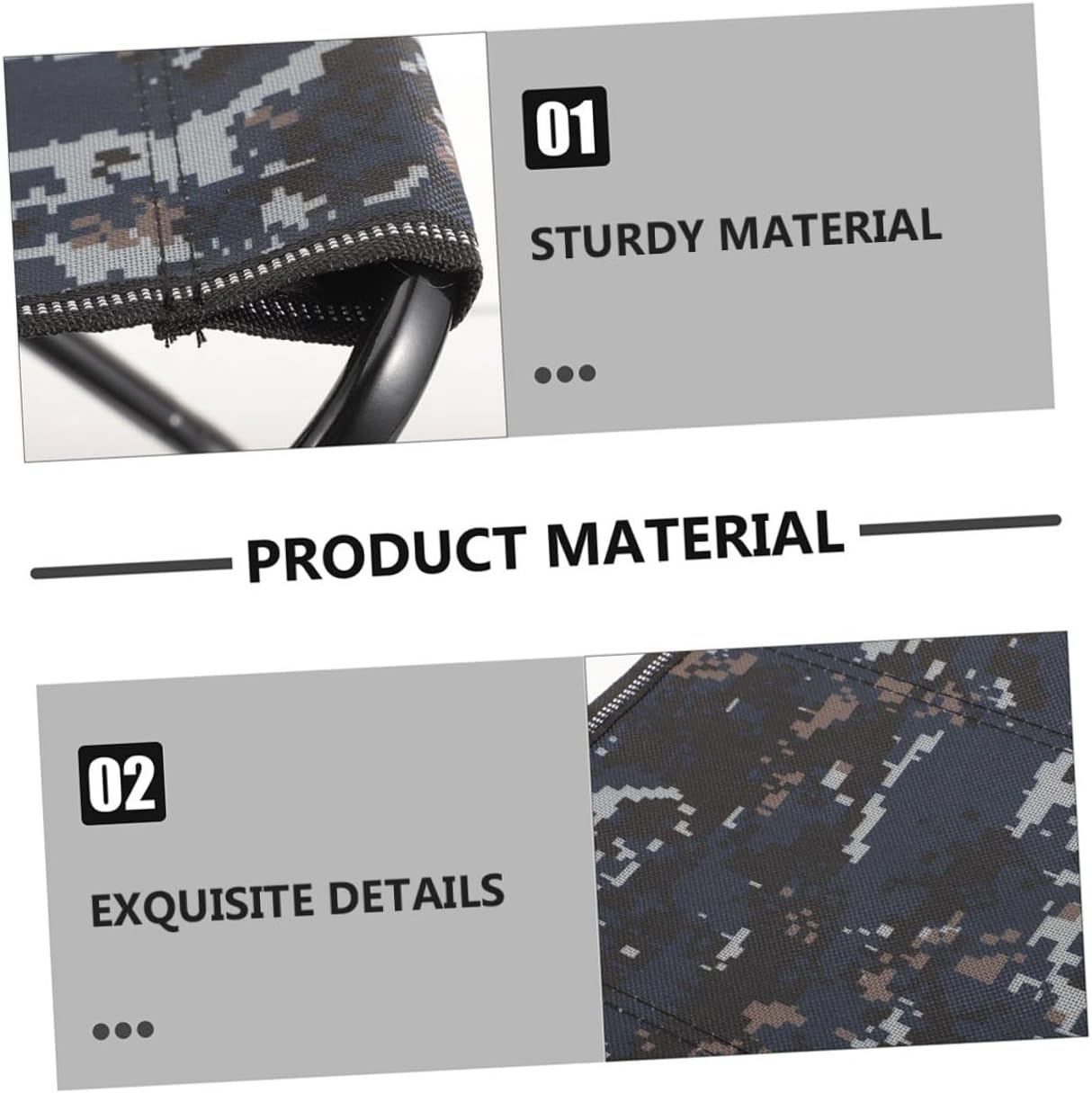 Portable Foldable Camping Stool Large Camo Travel Stool Lightweight Folding Foot Outdoor Hiking Fishing Garden Seat Bench