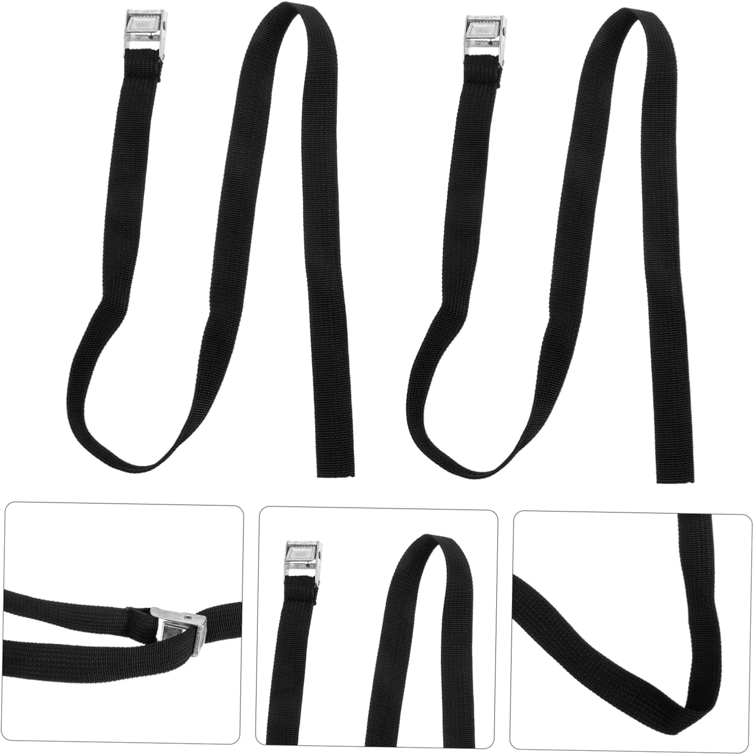 2Pcs Roof Rack Surfboard Strap Luggage Bundling Belt for Secure Travel Durable Tie Down Straps for Kayak Cargo and Suitcase Easy to Use Pressure Clasps image 2