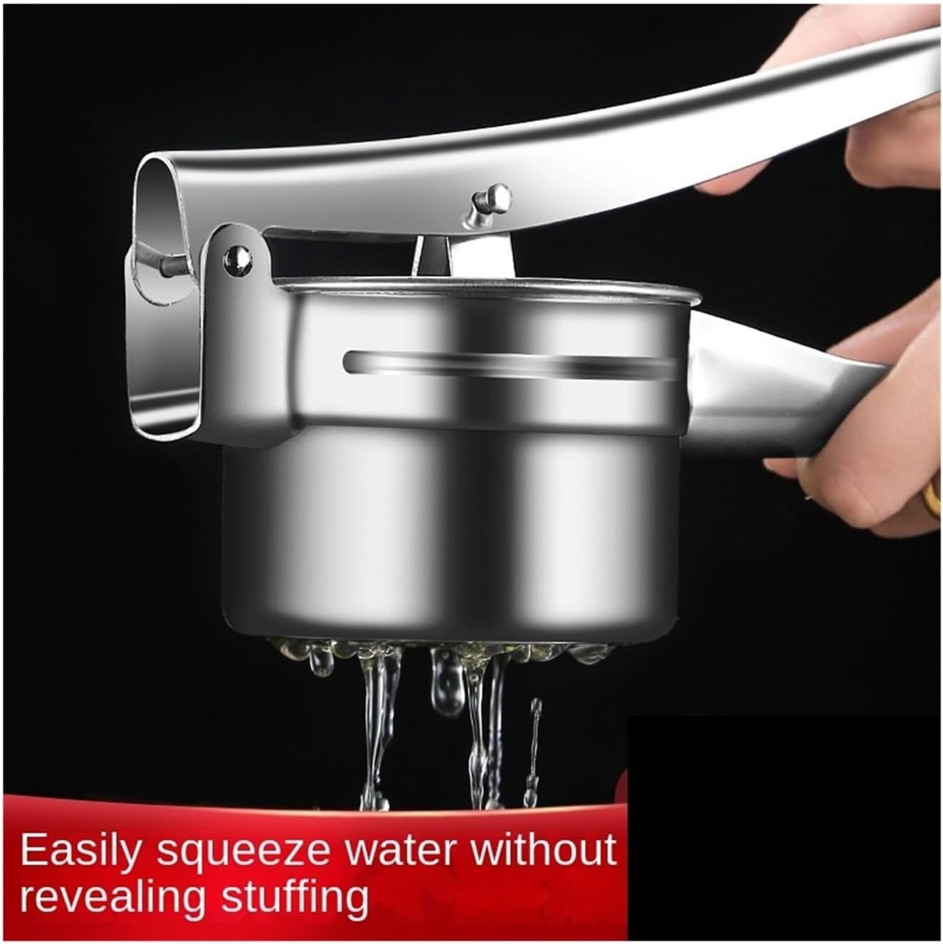 Stainless Steel Manual Press for Juicing Fruits and Filling Vegetables