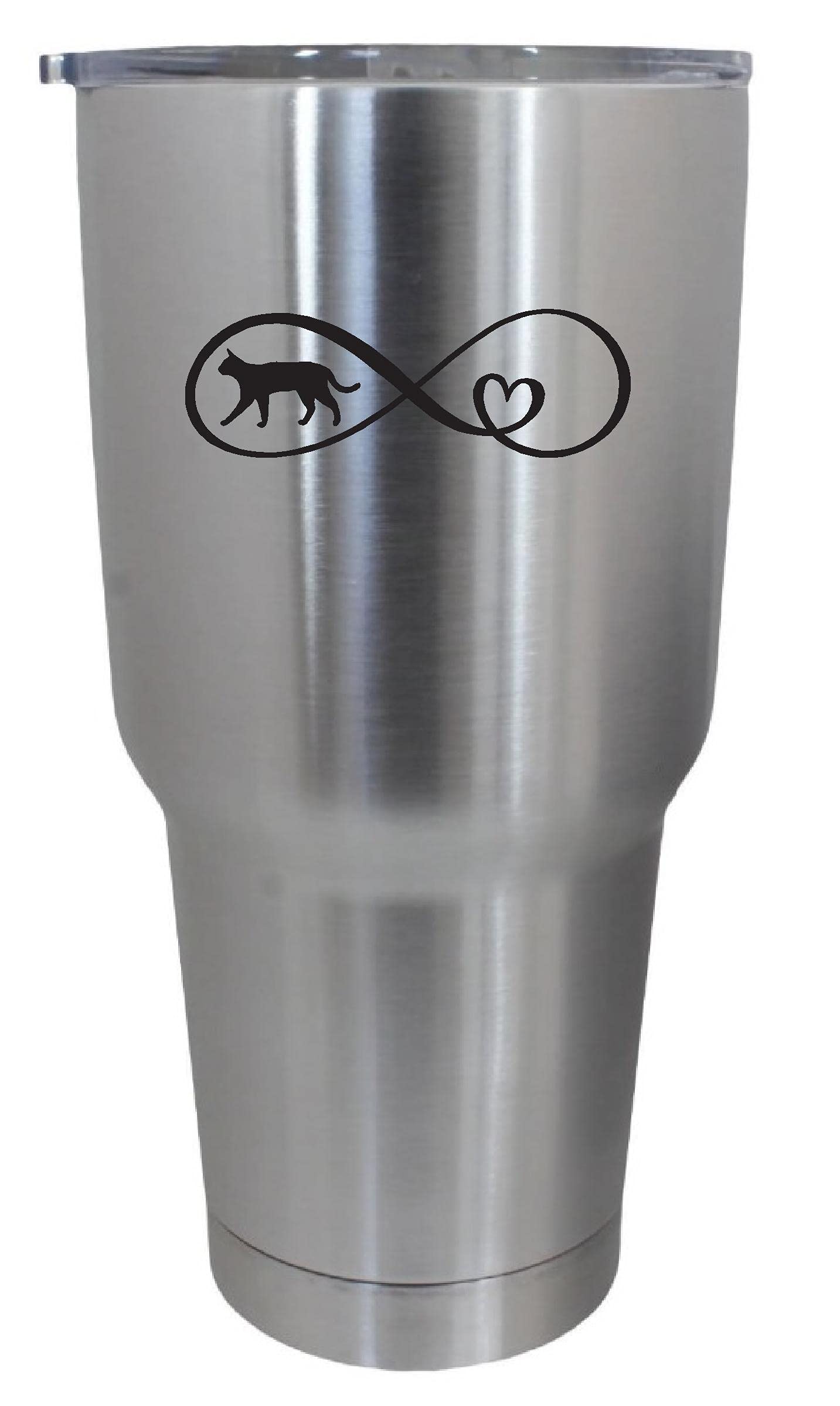 Epic Designs Cups drinkware tumbler STICKER - Cat infinity love decal decoration