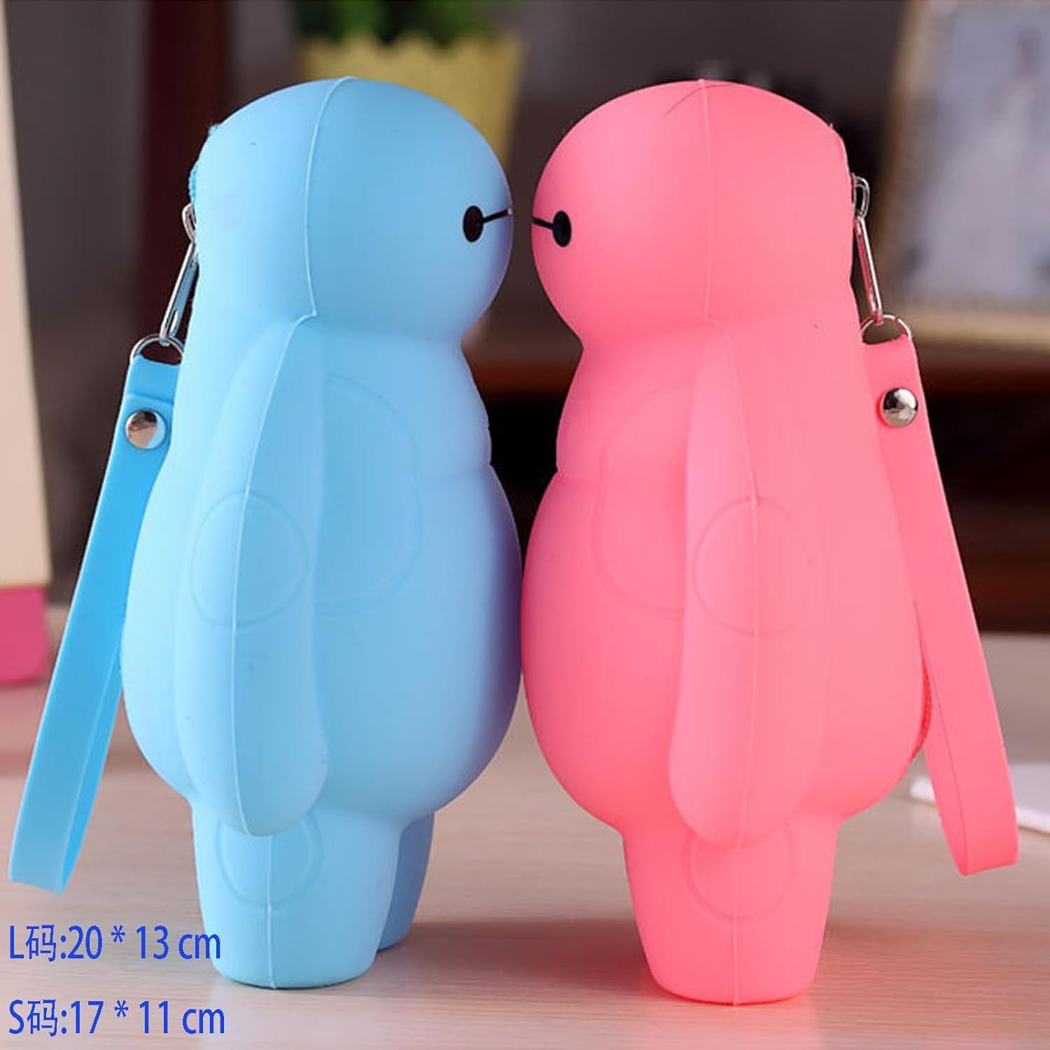 面白い筆箱 シリカ 筆箱 韓国 手提带デブペンケース かわいいペンケース多機能文具ペンバッグ収納鉛筆ボックススクール用品 (White, Large)