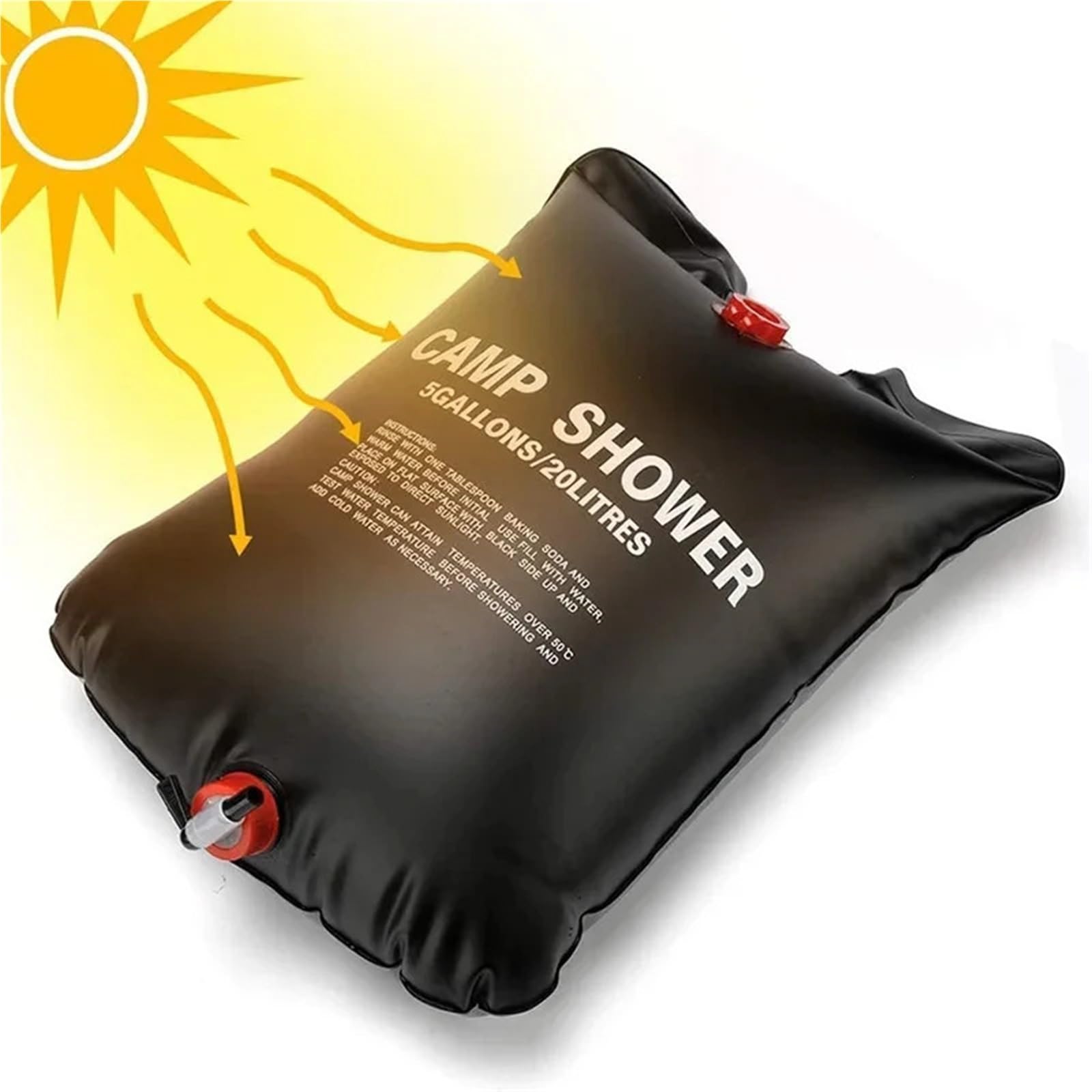 Douche de Camping, Sac À Eau Pliable 20/40 L, De Douche Solaire Camping, Bain Extérieur, Soleil, Chaude Compact, Accessoires Piscine Gommage,pour Les Voyages,Voiture