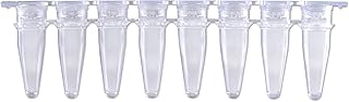 DSC MTC Bio P3802-Q PureAmpâ„¢ Premium qPCR Strip Tubes, 0.2mL, Natural/Clear, Ultra-Thin Wall, RNase/DNase-Free, Optimal Fluorescence - Ideal for Precise PCR Results (Pack of 125 Strips)