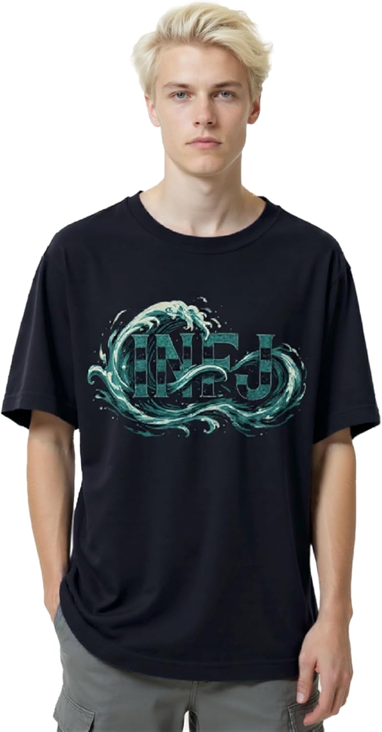 Men's INFJ Water Flow Anime Demon Slayer Inspired Water Breathing Swordsman Graphic Streetwear Cotton T-Shirt fo Men - Image 3