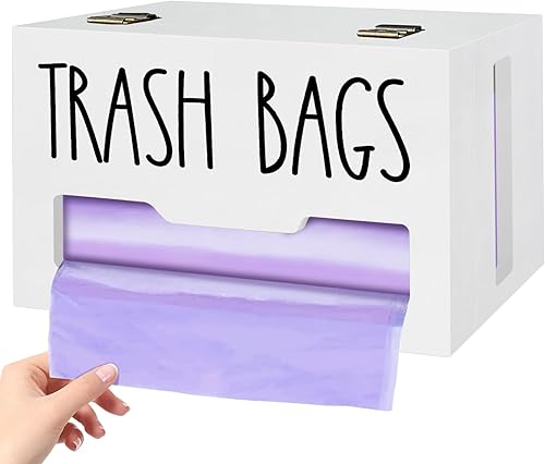 Soporte para bolsas de basura para bolsas de plástico, soporte de bolsa de plástico montado en la pared, soporte para caja de almacenamiento de