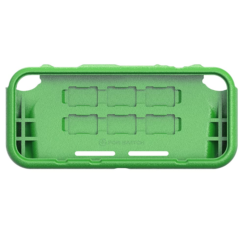 LORDTEC Protective Case for Nintendo Switch Grip Kid Case with 6 Storage Slots for Game Cards, Protective Cover with Comfort Ergonomic Grip Design,Shock-Absorption and Anti-Scratch Design (Green) image 3