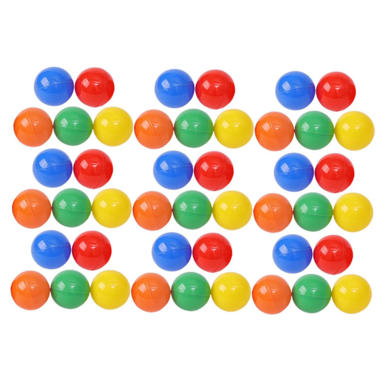 OKUMEYR 50pcs Sphere Balls Party Supplies Openable Design Plastic Raffle Drawing Balls for Arts Crafts Wedding Decorations