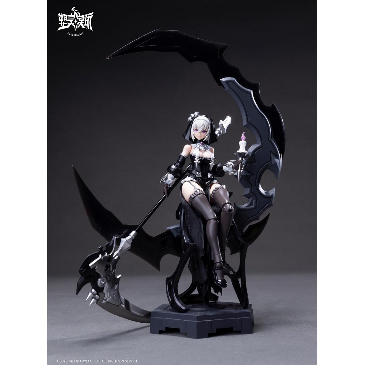 HIPLAY Souling Toys Grzech Ciemnego Księżyca Black Moon Lilithia & Sin Statue Gord Zestaw Modelarski do Składania Skala 1/12