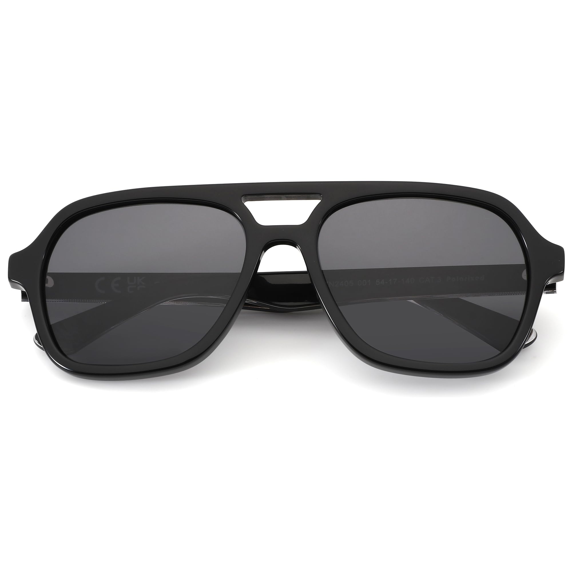 Gafas de sol polarizadas hechas a mano de acetato con protección UV400 para mujer y hombre.
