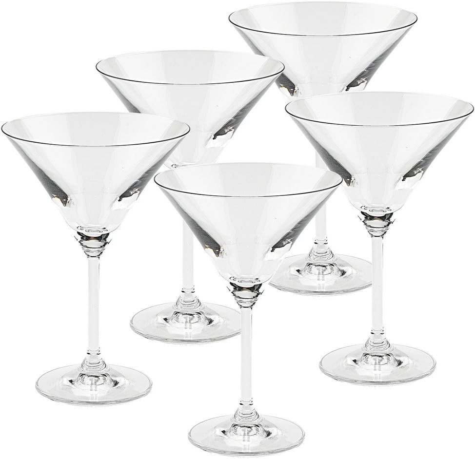 JoyJolt Carre Square 8 Oz. Martini Glasses (Set Of 4 - View #8
