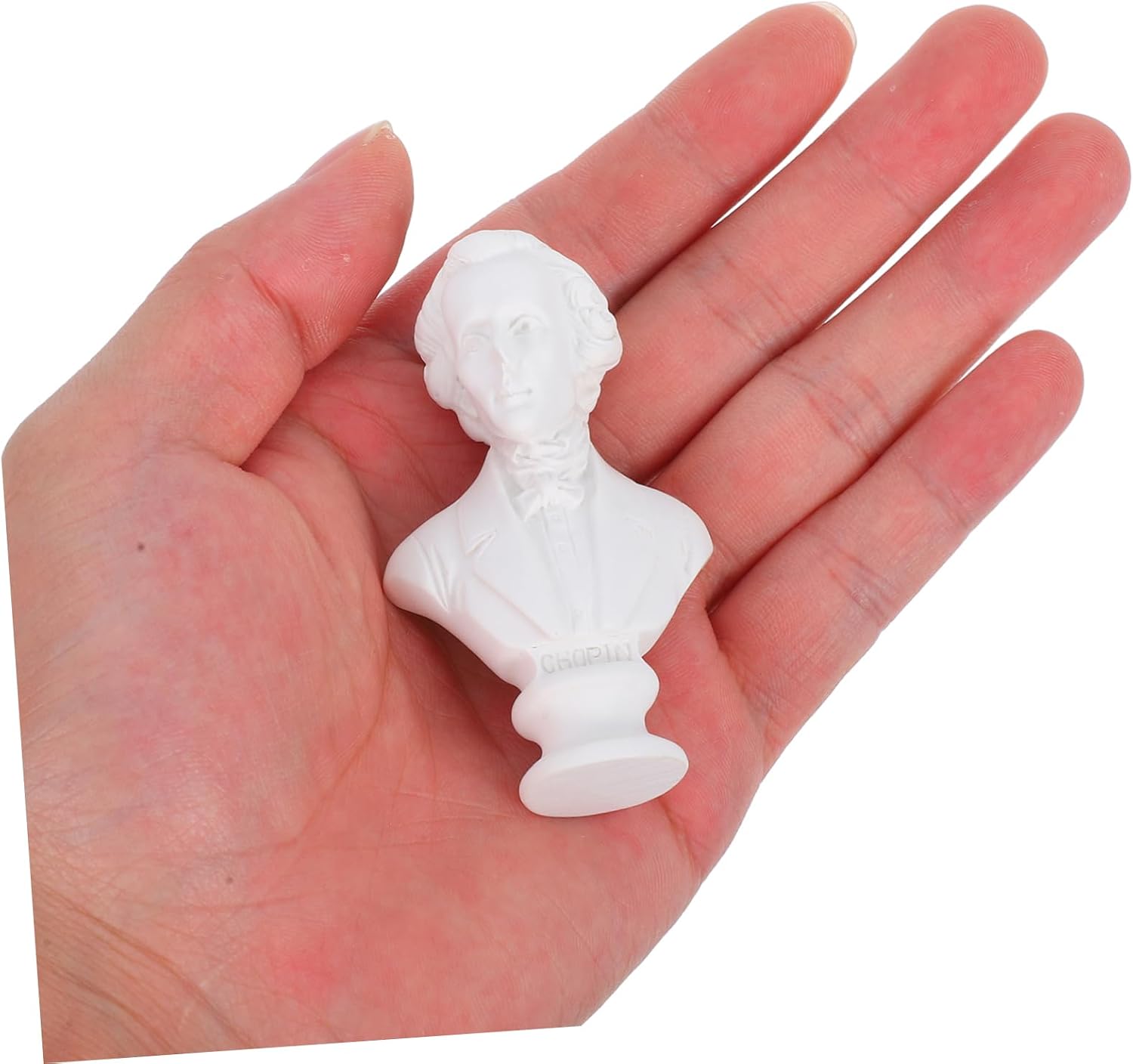 Mini Musician Bust Statue Decor, Resin Classical Figure for Desktop