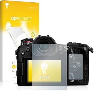 upscreen Matte Screen Protector Glass Film compatible with Panasonic Lumix DC-G9 - Anti-Glare, Anti-Fingerprint, 9H Glass Protection