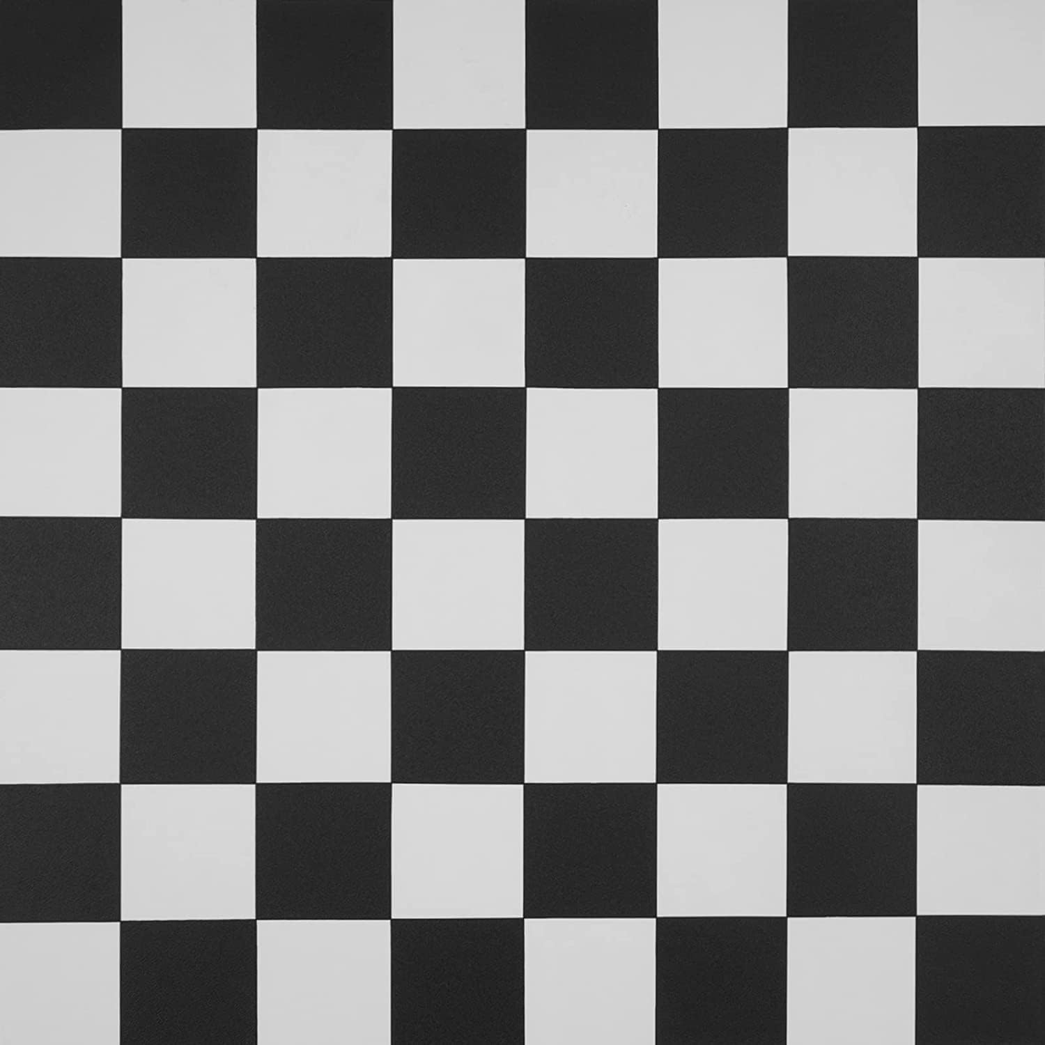 Vinyl Flooring Black White Checkerboard Tile Effect Foam Backed Vinyl Flooring Roll | Non-Slip Easy Clean Waterproof Lino Vinyl Floor | Kitchen, Bathroom Flooring (Checkerboard, 2m x 7m)
