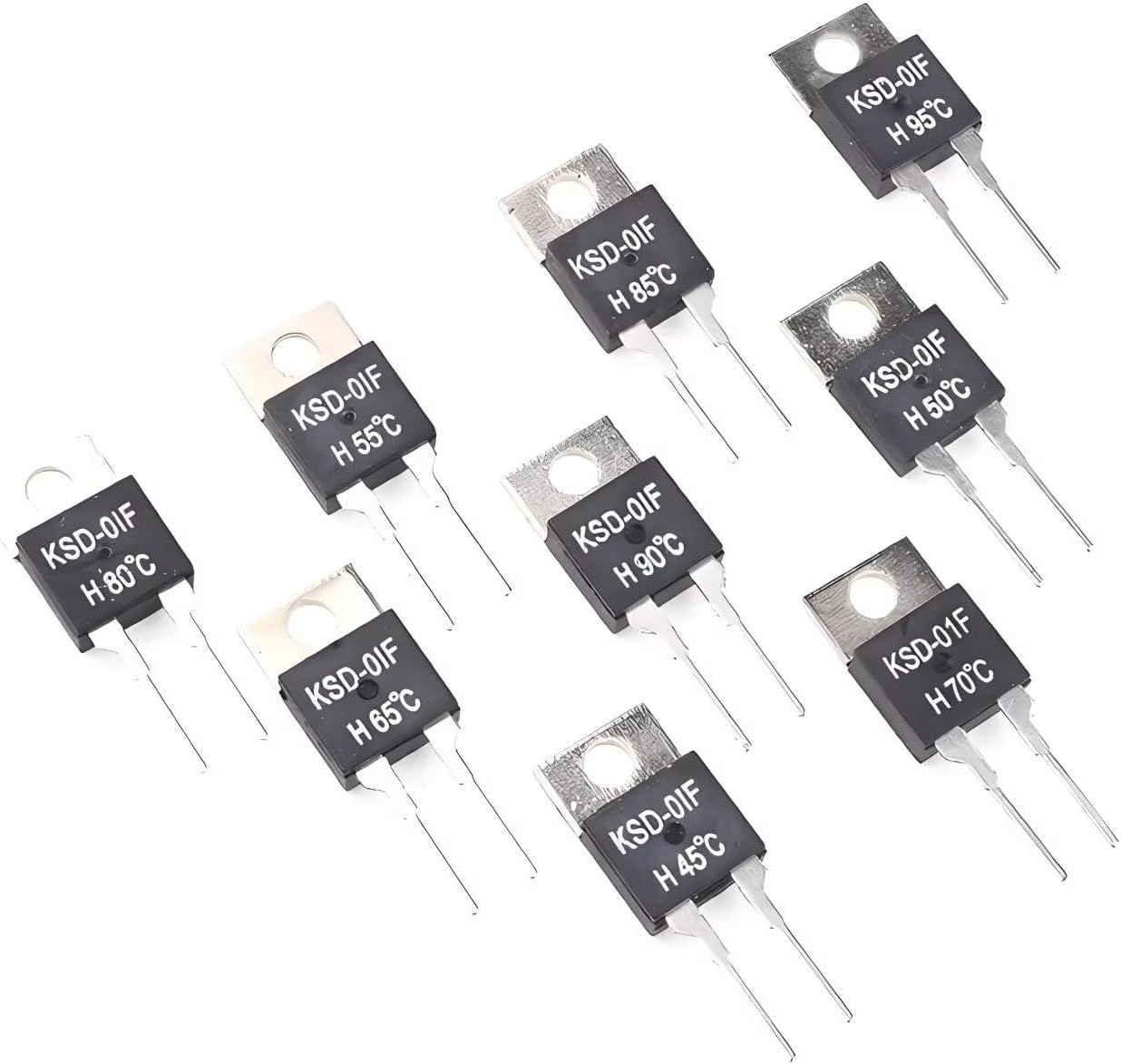 4Pcs Temperature Switch Normally Open 30Degrees Celsius KSD-01F Thermal Switch N.O Thermostat Temperature Controller