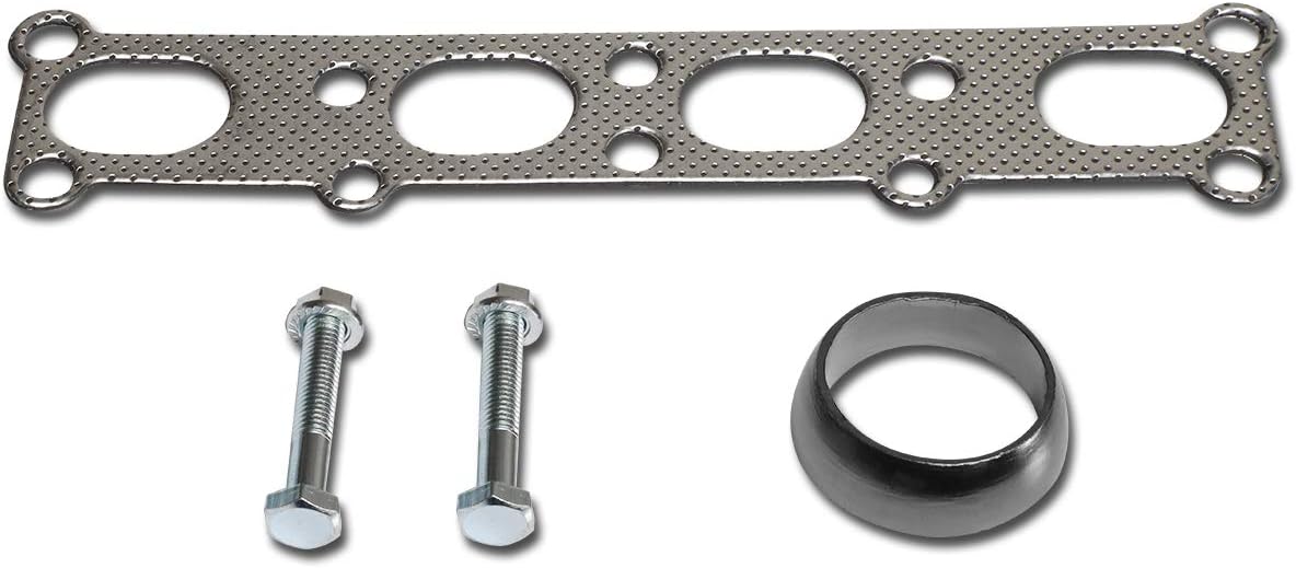 DNA Motoring GKTSET-MP01 Aluminum Exhaust Manifold Header Gasket Set Replacement, Metallic