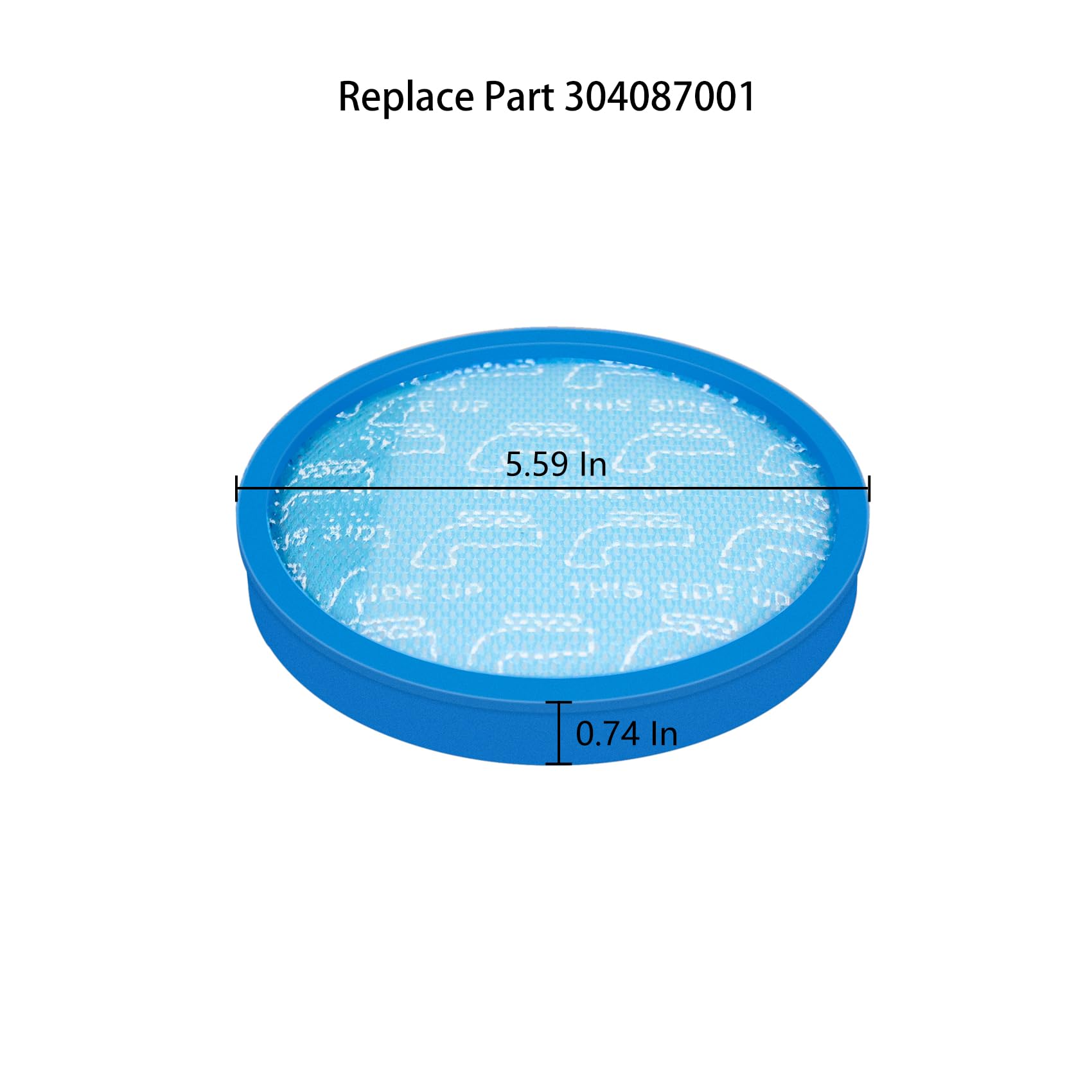 Ymimi Replacement Filter Compatible with Hoover Wind Tunnel XL Pet Bagless Upright Vacuum,Fits Models UH71107,UH71105,UH71105DI,UH71100,UH71120 (2-Pack)