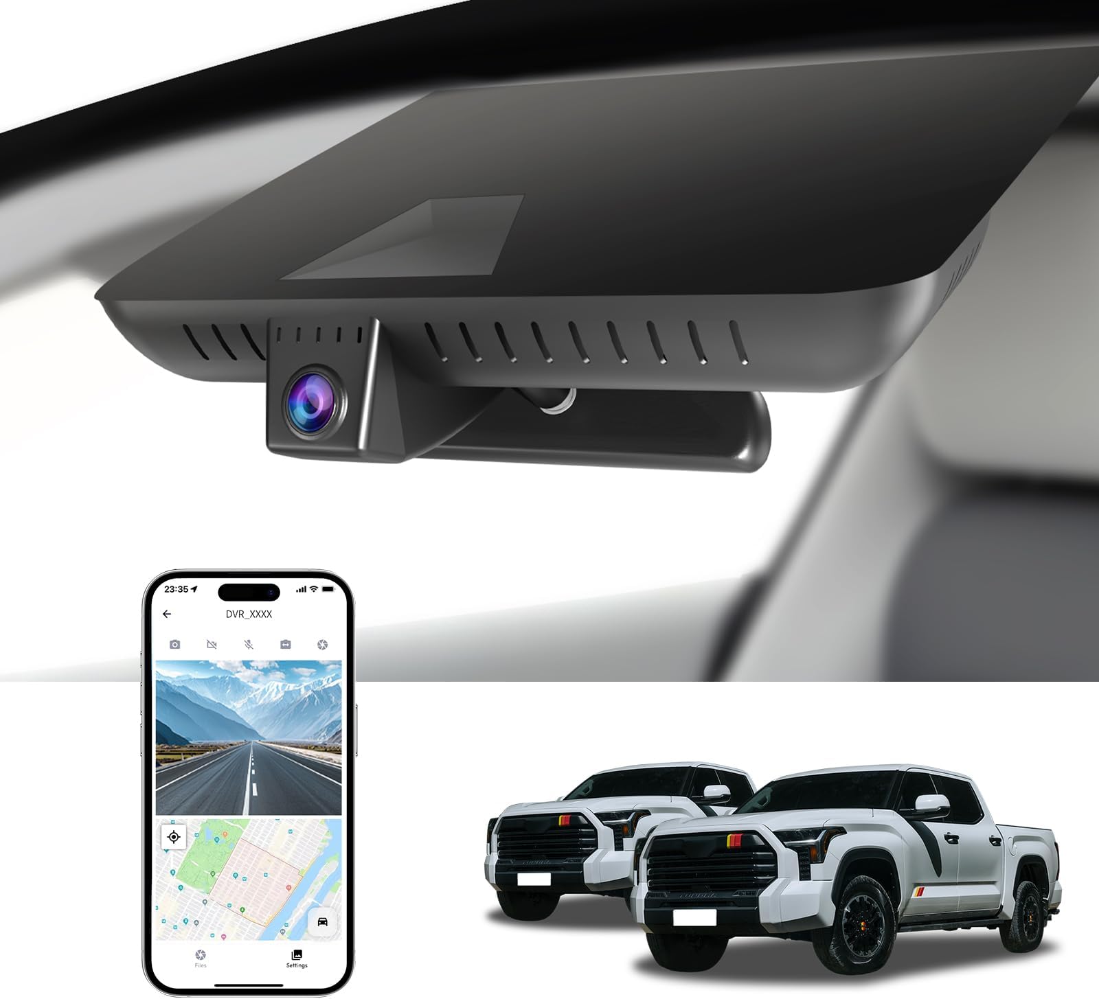 Amazon.com: FUVYMYT 4K Dash Cam for 2022-2025 Toyota Tundra & Sequoia ...
