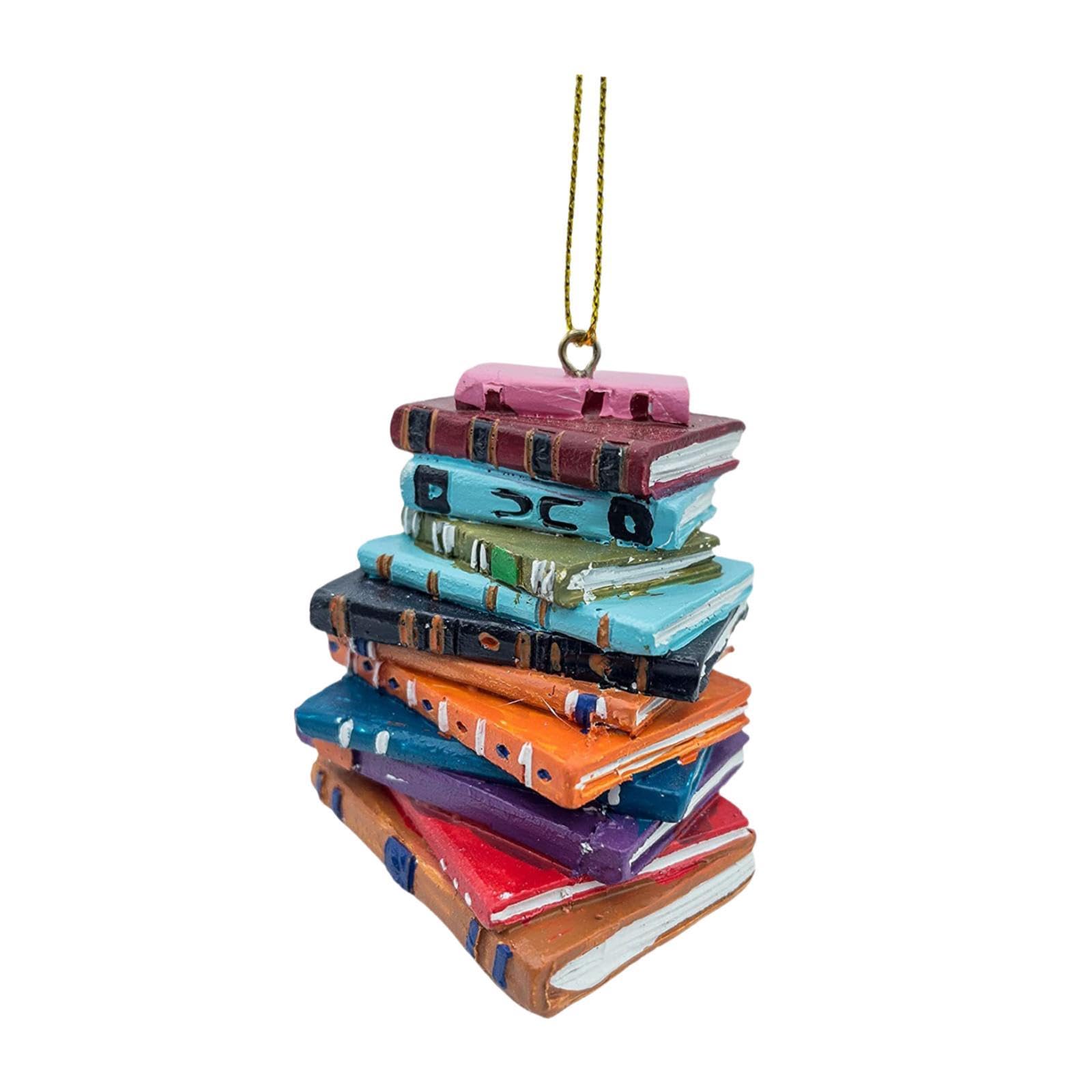 Stack of Books Christmas Ornaments Decorative Cute Christmas Gift Book Decor-image-39