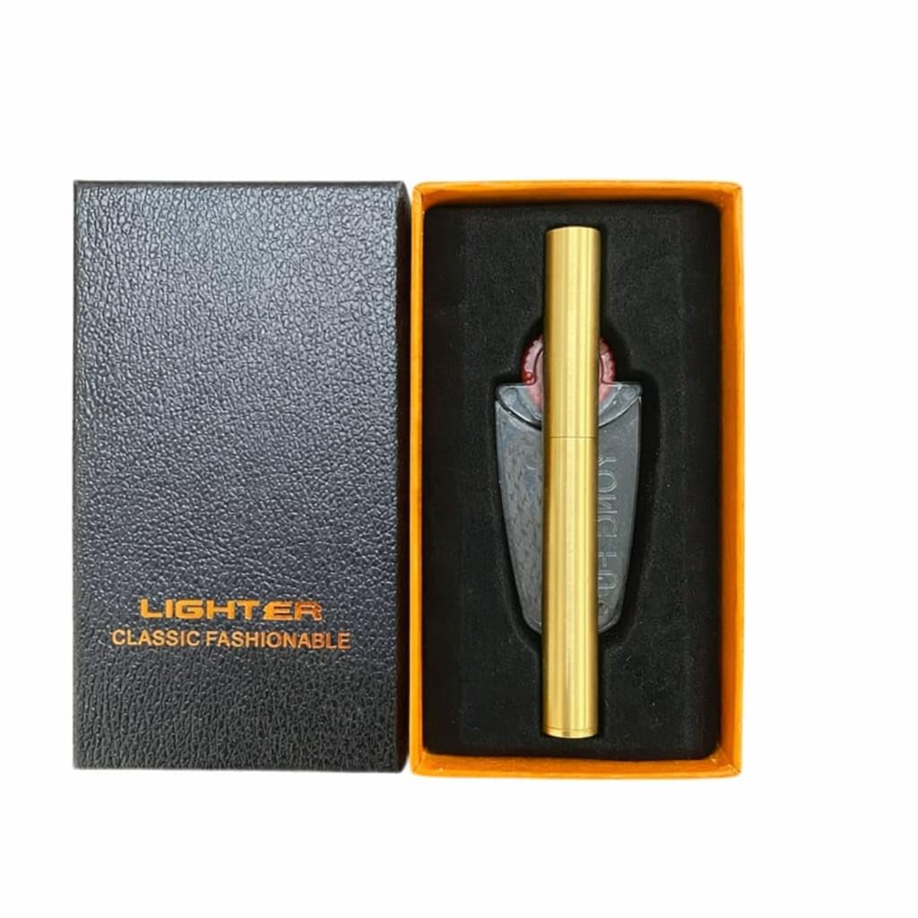 Vintage Style Lighter | Metal Body Refillable Lighter | Compact & Stylish | Golden Colour-image-28