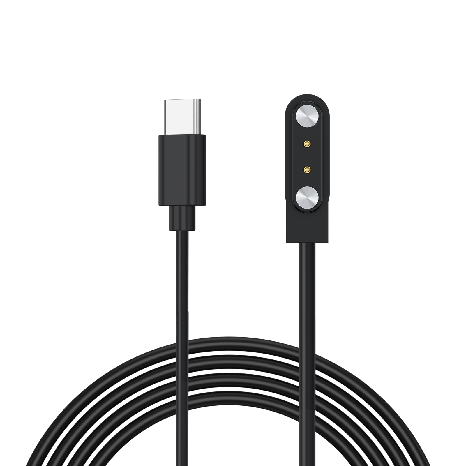 Uniwersalny kabel do ładowania SmartWatch, 4mm Uniwersalny magnetyczny dodatek do SmartWatch, kabel ładujący 2-biegunowy, odległość między stykami ładowania 4mm (4mm)