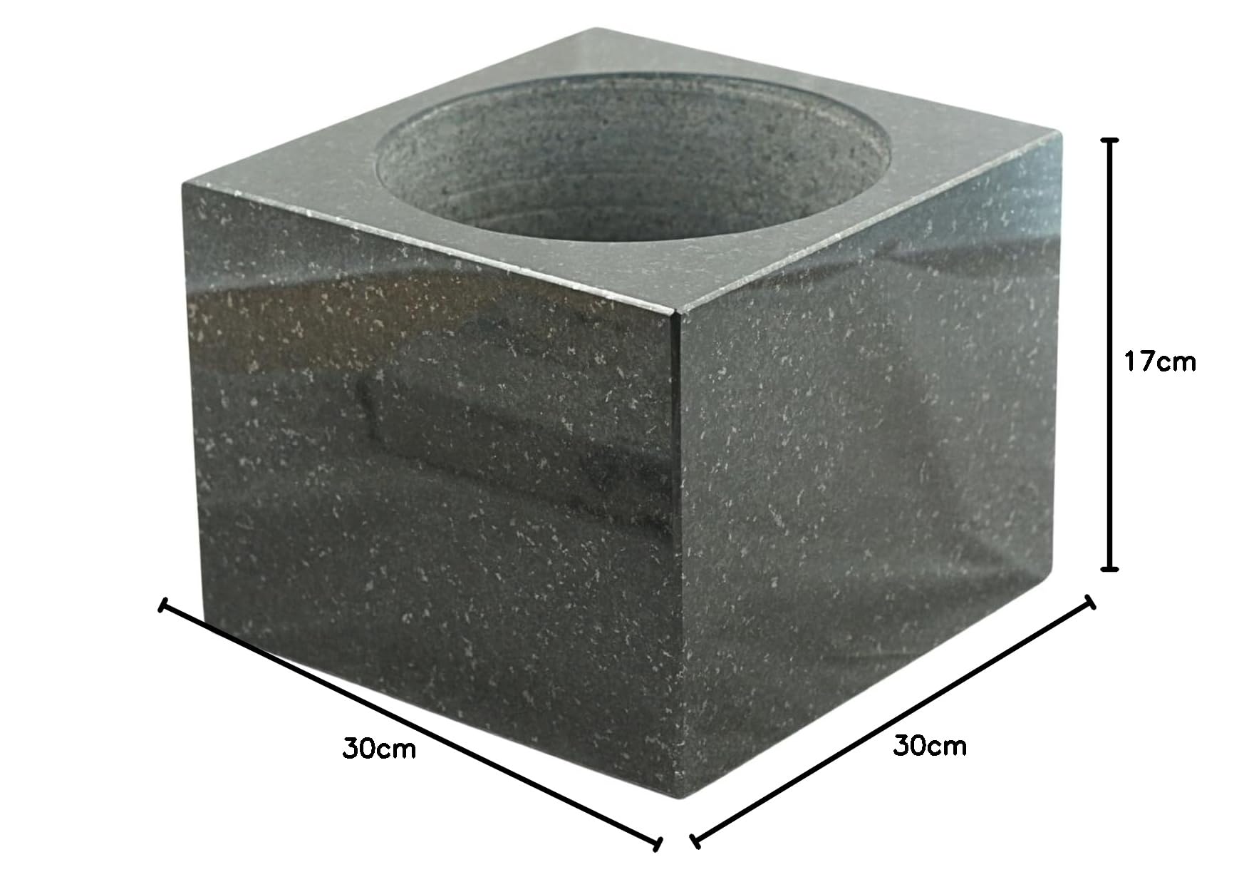 designgrab Carreaux en granit suédois noir 30 cm poli et digne