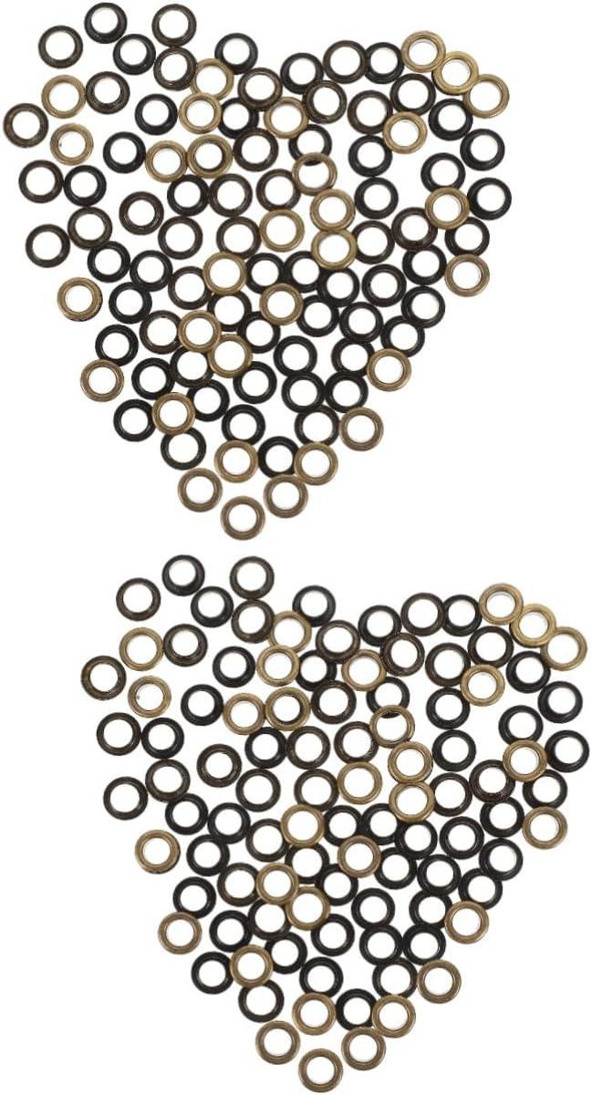 DOITOOL 100sets Double-Sided Grommets and Eyelets Thicken Metal Fasteners for Clothing Bags Shoes and Crafts Suitable for Projects Storage Box