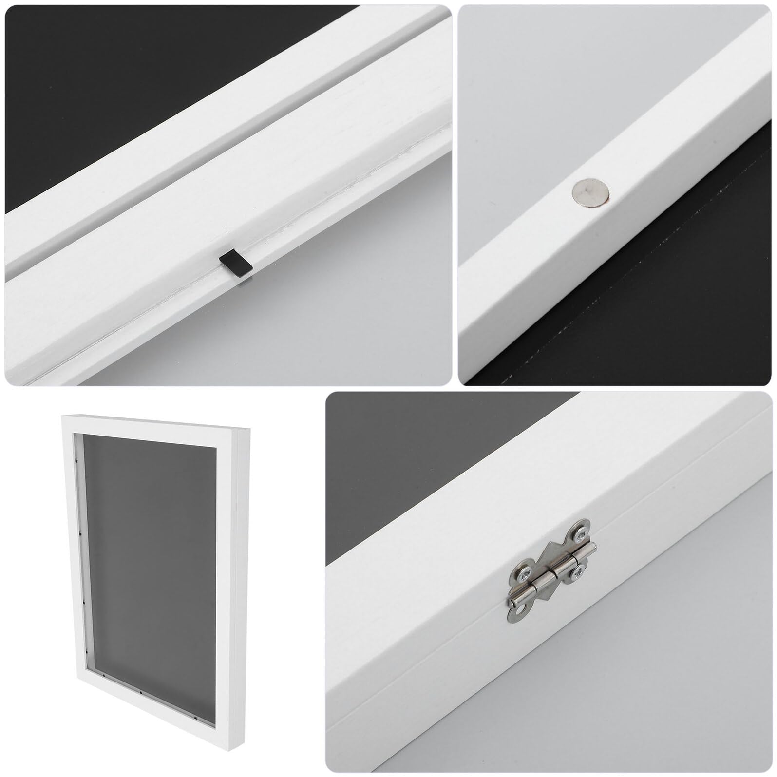 SUPVOX Marco de Conservación Uniforme de Fútbol Madera 14x18 Cm Panel Transparente para Camisetas y Recuerdos Deportivos, Vitrina de Camisas para Colgar en Pared, Caja de Sombra