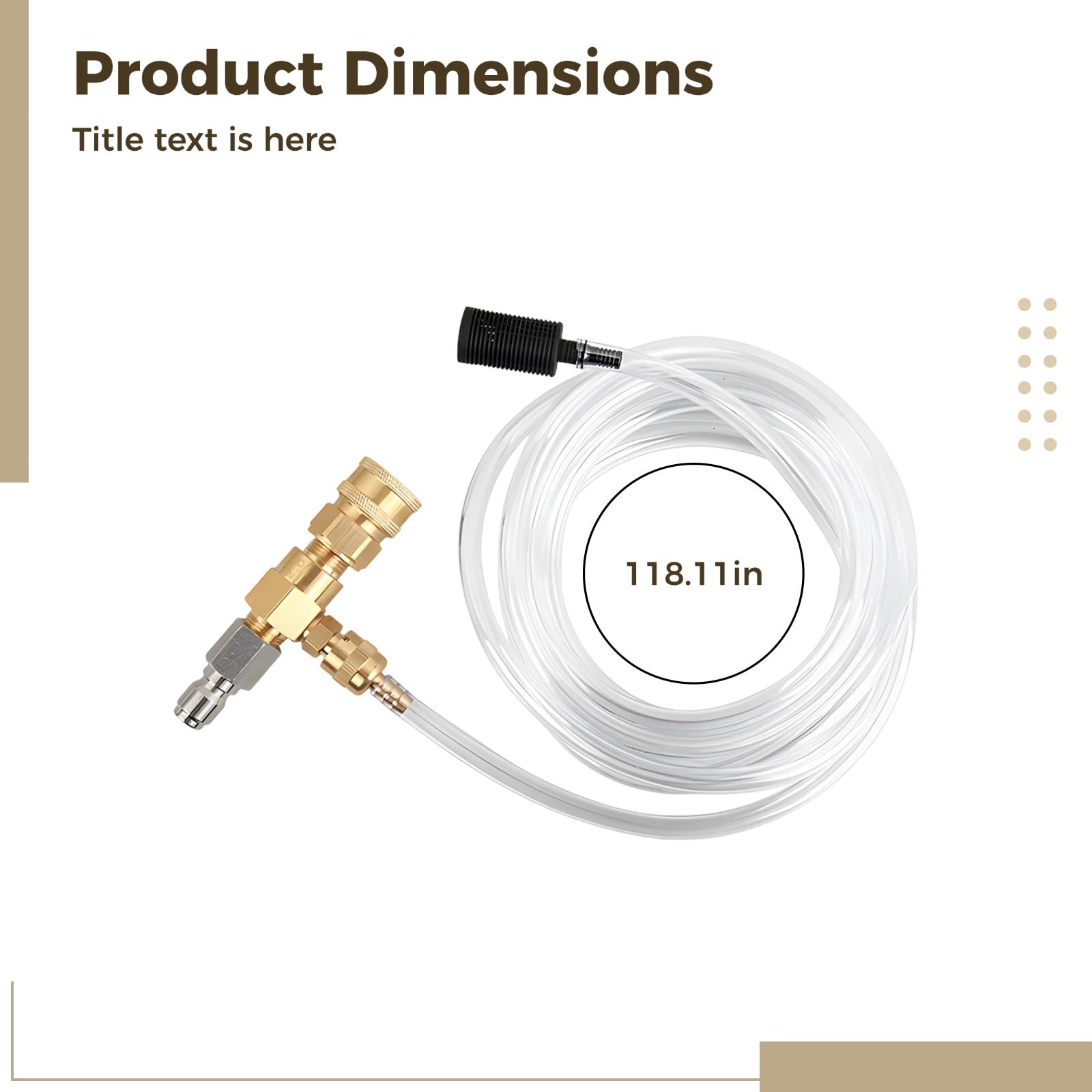 3/8 Quick Connect verstellbares Ventil Downstream Injector Kit, Hochdruckreiniger Seifenaufsatz, 4000 PSI Max, 2-5 GPM Max Durchfluss, langlebiger Messing Stahl Kunststoff für Schaumkanone Autowäsche