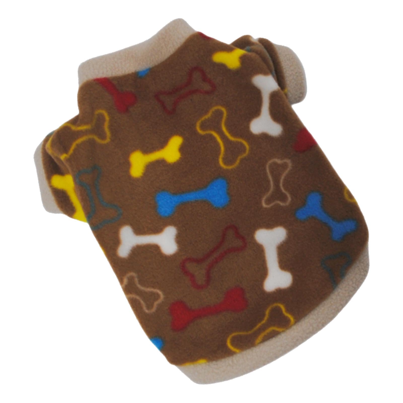 Muiltvoe Dog Warm Clothes, Puppy Winter Shirt Cute Bone Pattern Soft Comfortable Dog Pajamas Pet Coat with Even Firm Stitching, for Autumn Winter