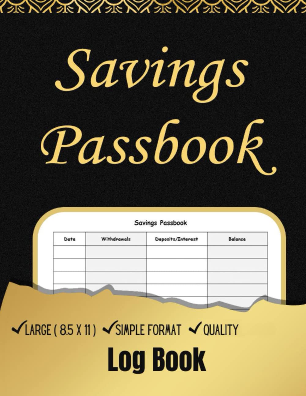 Buy Savings Passbook Use this form to keep track of withdrawals