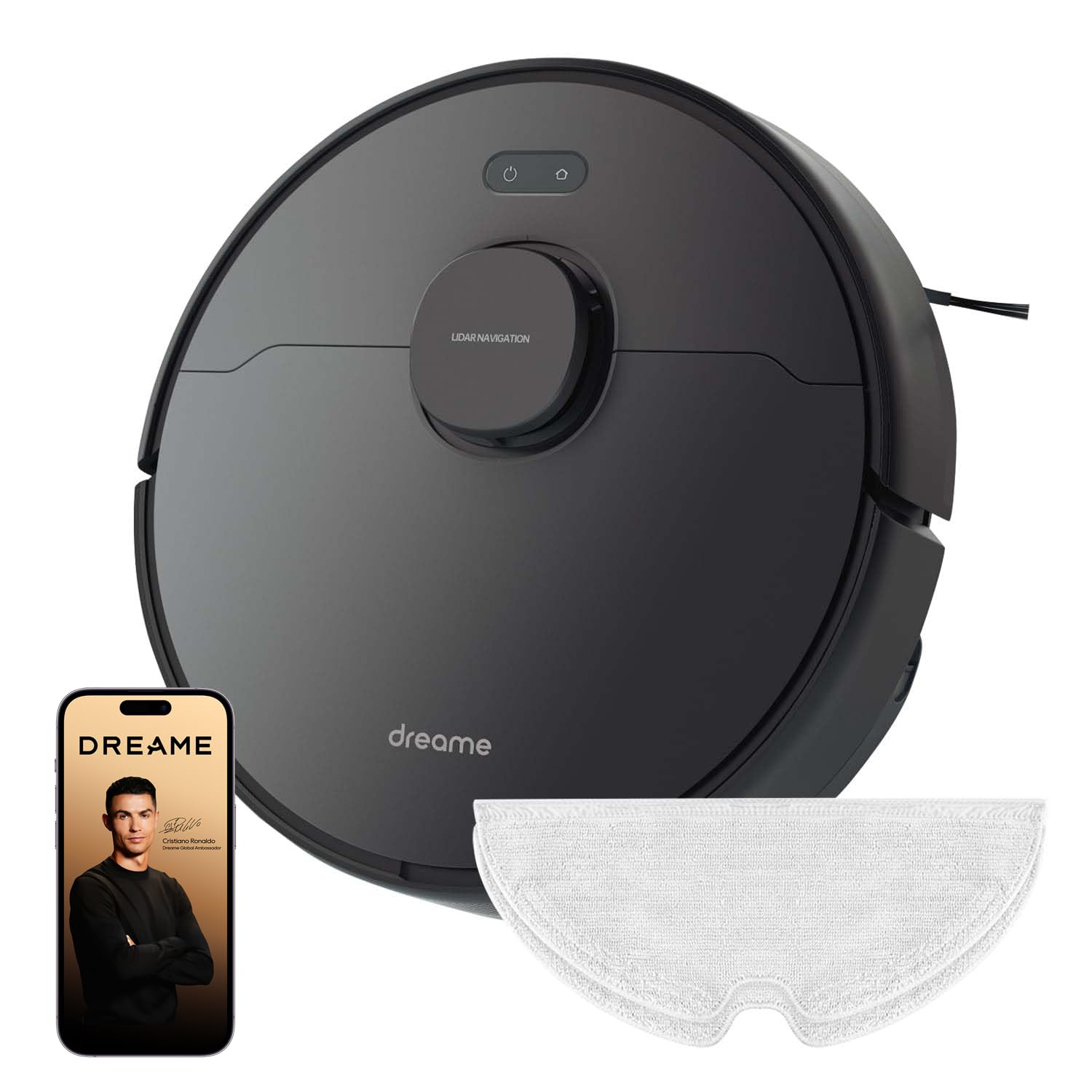 DREAME D9 Max Robot Vacuum and Mop, 4000Pa Suction, LiDAR Navigation, 2-in-1 Sweep & Mop, 5200mAh Battery, Multi-Floor Mapping, Alexa/App Control, Ideal for Pet Hair & Carpets-image-8