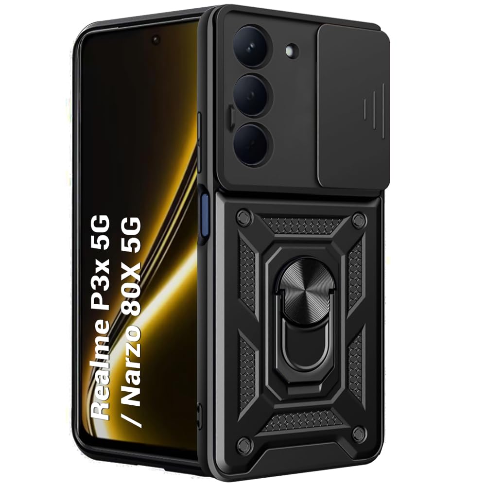 Realme P3x / 14x / Narzo 80x / 80 Lite · Black