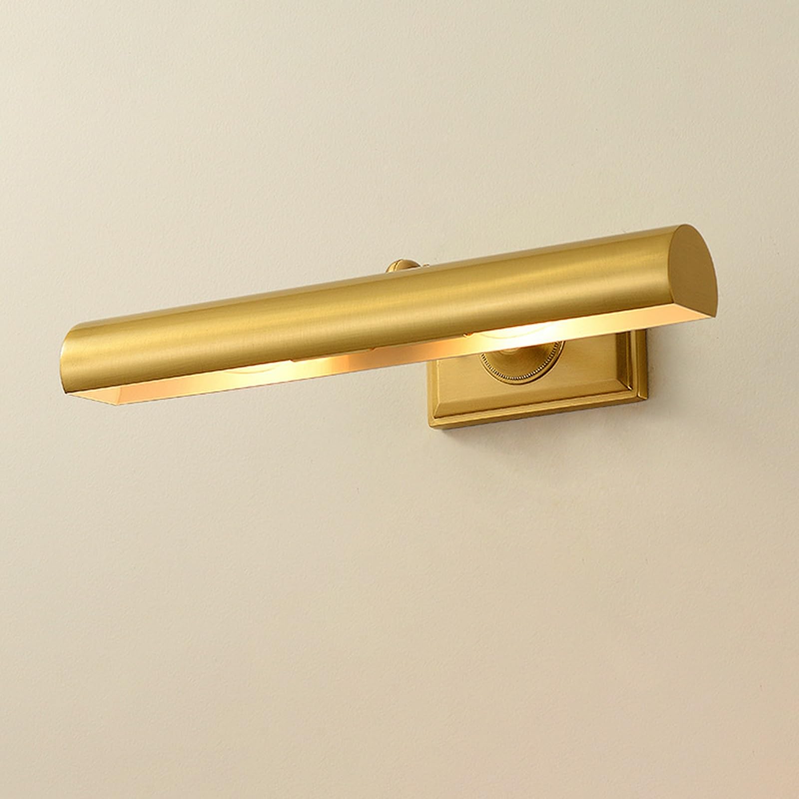Intage Lámpara de pared de latón for cuadros, lámpara de arte ajustable de 15,7 pulgadas con casquillo E14