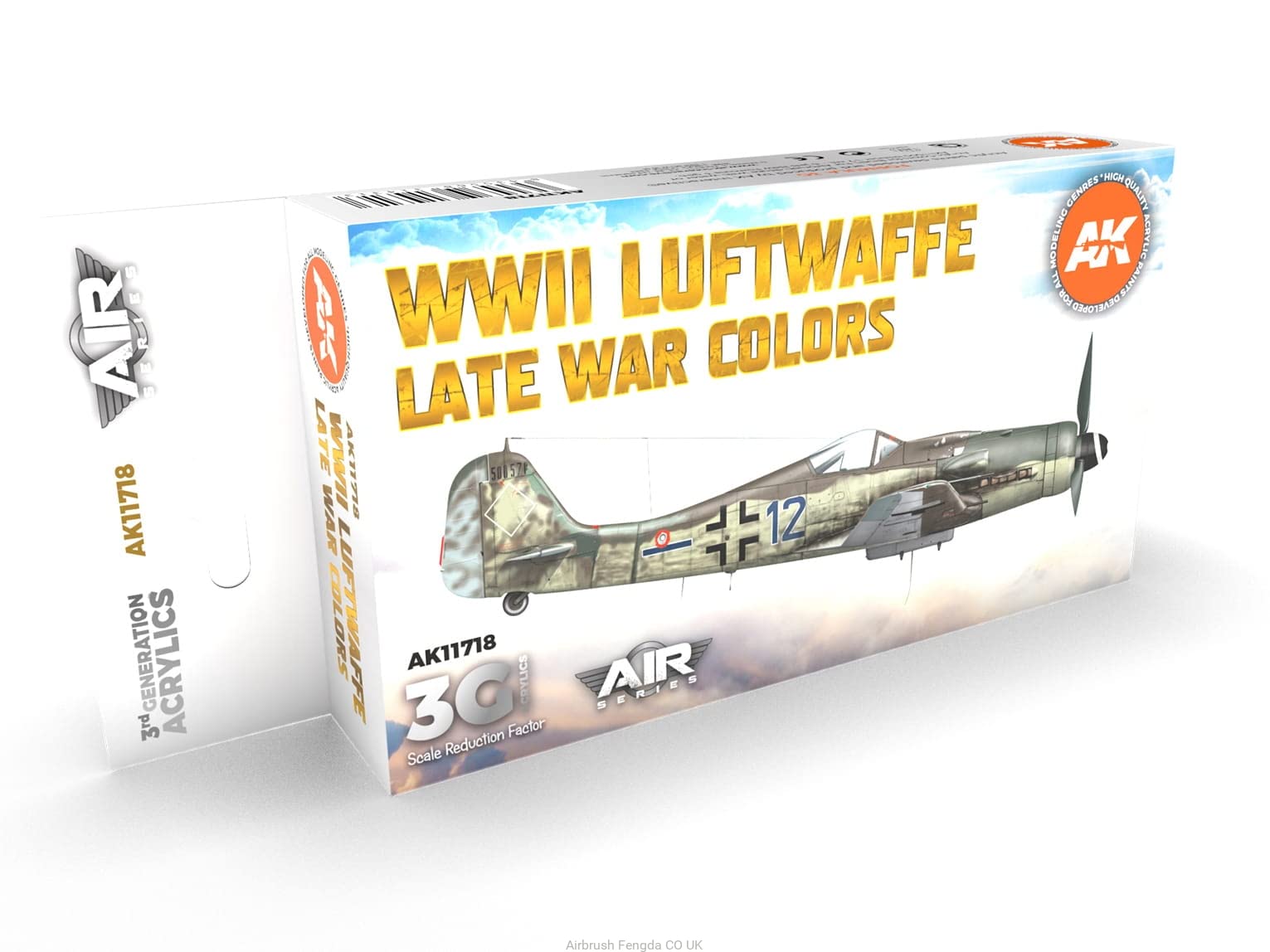 Ak Interactive Ak Acrylics 3Gen Aircraft Set Ak11718 Wwii Luftwaffe Late War Colors Set 3G (6X17ml)